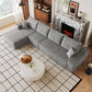 135" Cloud Sectional Couch with L-Shape Chaise