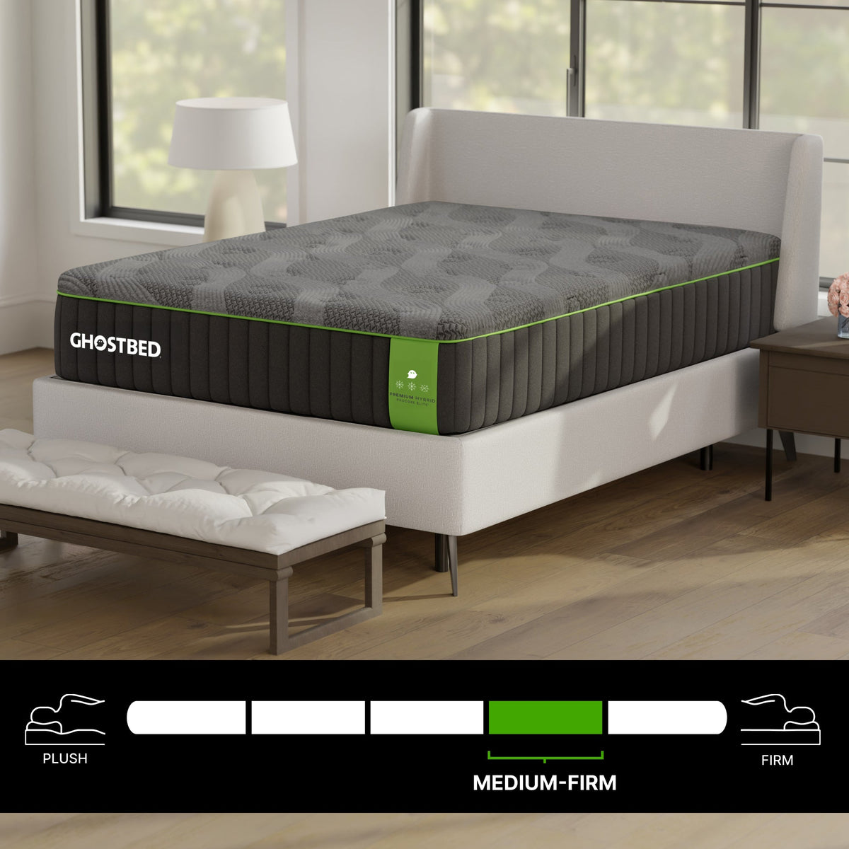 GhostBed Premium 14" King Hybrid Mattress
