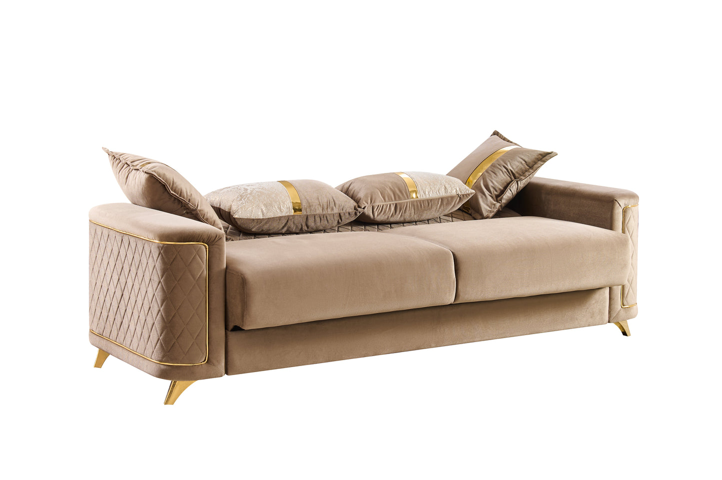 Lisa Modern Sofa in Copper