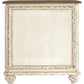 Realyn - Chair Side End Table - Insert Mirror - White / Brown
