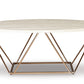 Tarica - Occasional Table Set (Set of 3) - White / Metallic