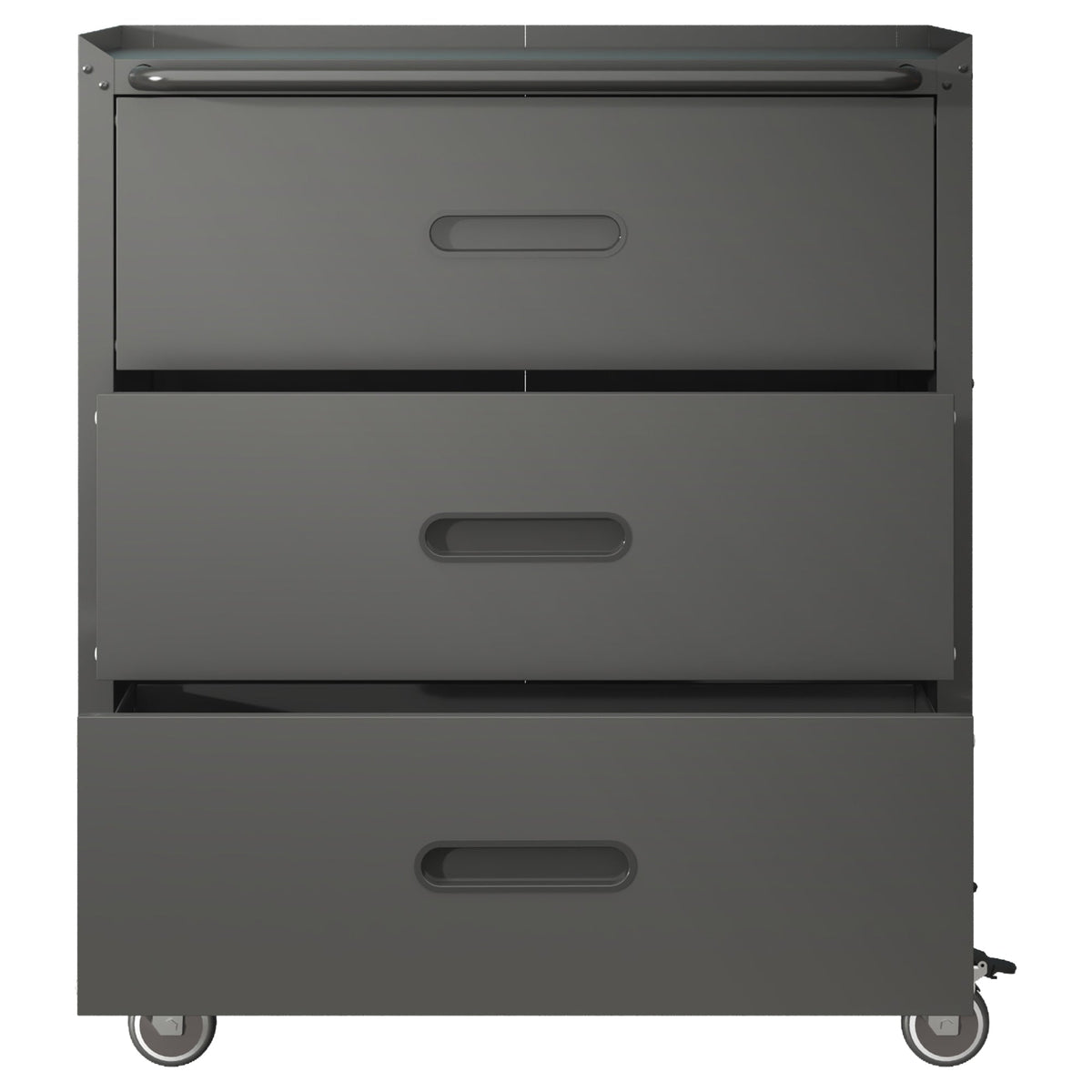 Heavy-Duty Metal Storage Cabinet with Wheels