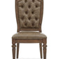 Durango - Wood Dining Side Chair With Upholstered Seat and Back (Set of 2) - Willadeene Brown