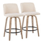 Mid-Century Modern Fixed Height Counter Stool