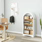 47" Freestanding Display Rack with Woodgrain Shelves