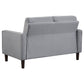 Bowen Upholstered Track Arm Tufted Loveseat Grey - view 2