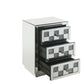 Noralie Mirrored and Faux Diamonds Accent Table