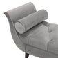 Alma Tufted Flared Arm Entryway Bench, Opal