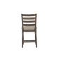 Counter Side Dining Stool with Ladder Back (Set of 2)