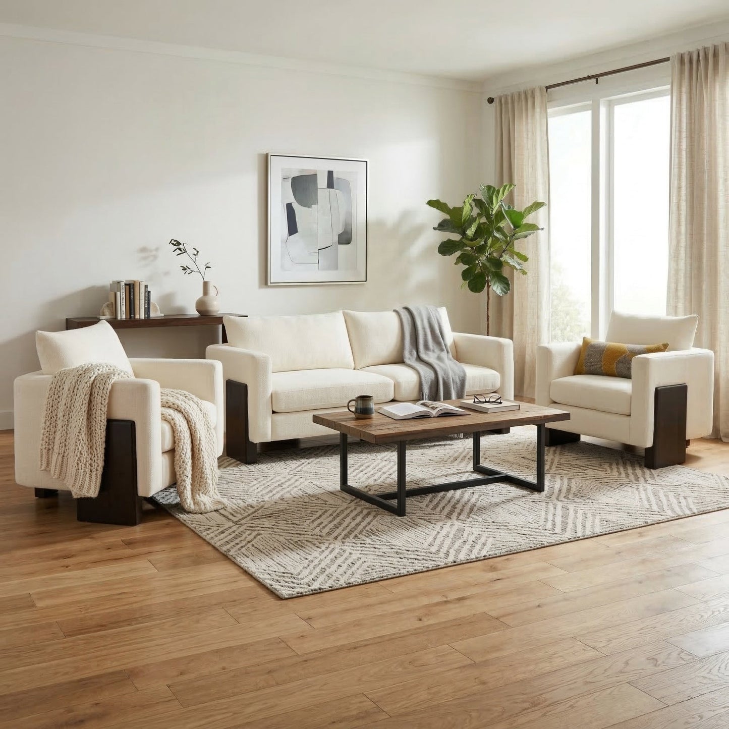 Cozy Sofa Set Oversized Comfy Cloud Sofa