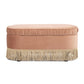 Serena 38" Oval Storage Bench Ottoman