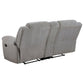 Gilson Chenille Upholstered Reclining Loveseat Grey - view 4