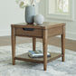 Roanhowe - Rectangular End Table - Brown