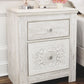 Paxberry - Two Drawer Night Stand - Whitewash