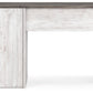 Shawburn - Home Office Desk - White / Dark Charcoal Gray