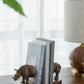 Rhino Bronze Bookends - Set of 2
