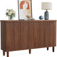 59.74" Modern Rustic Buffet Sideboard Cabinet