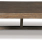 Cariton - Rectangular Cocktail Table - Gray