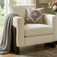 Modern Accent Chair with Rubberwood Legs