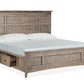 Paxton Place - Complete Panel Bed With Storage Rails