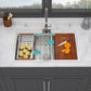 Topmount Drop In Kitchen Sink - 36"x 22" Double Bowl