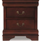 Alisdair - Two Drawer Night Stand - Reddish Brown