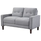 Bowen Upholstered Track Arm Tufted Loveseat Grey - view 3