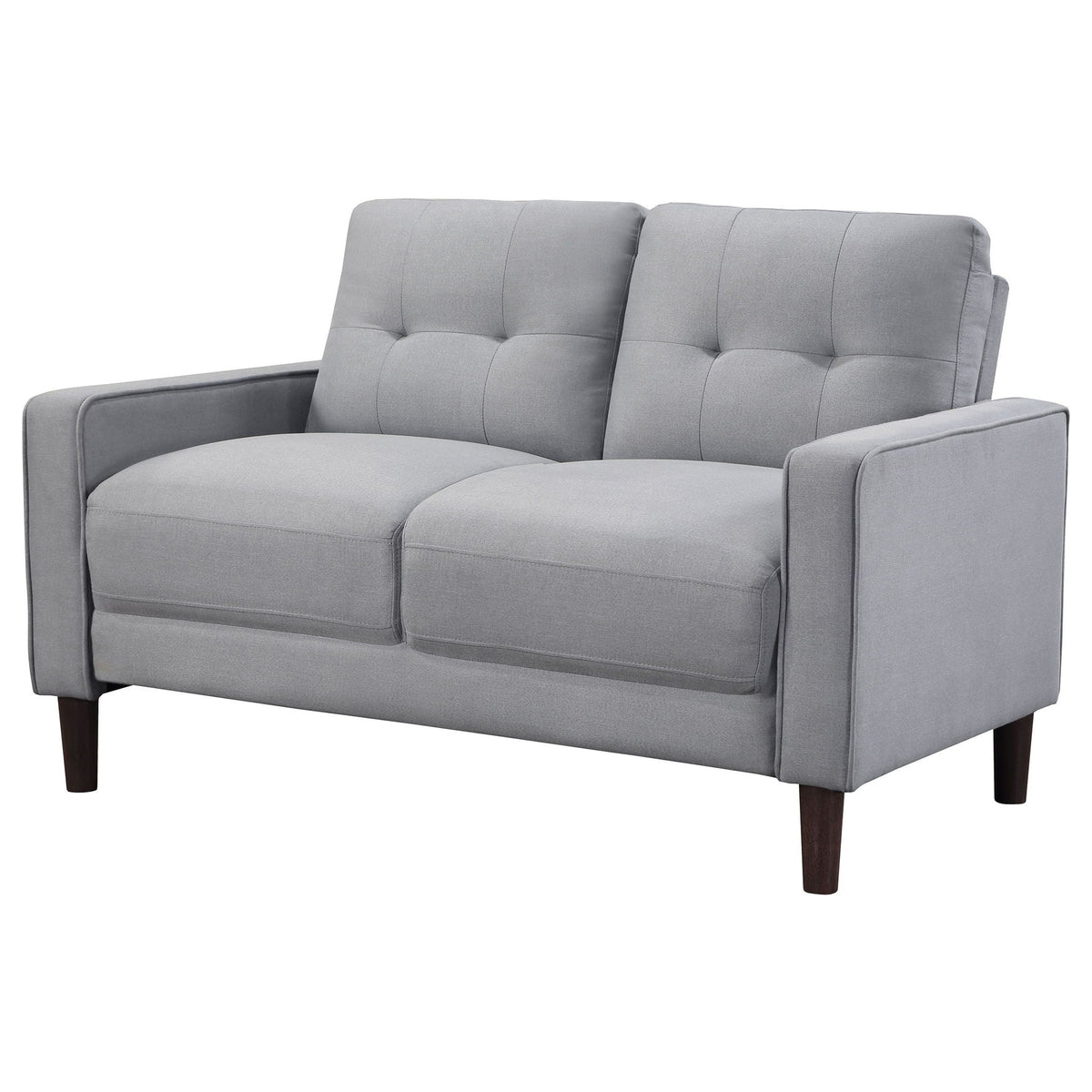 Bowen Upholstered Track Arm Tufted Loveseat Grey - view 3