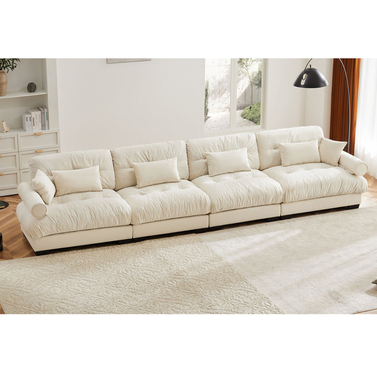 Super Comfort Oversized Modular Sectional Sofa, Deep Seat Convertible L Shaped Couch - view 6