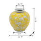 Decorative Yellow and White Accent Vase