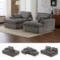 Double Chaise Lounge Chair, Oversized Upholstered Sleeper Cloud Couch - view 14