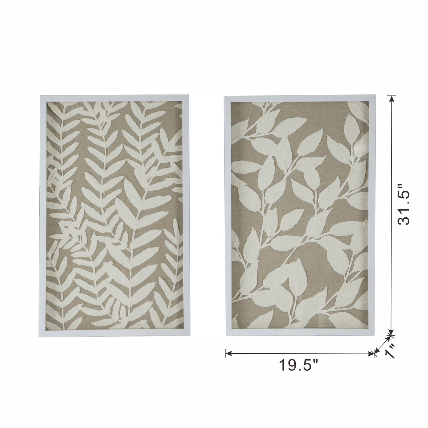 S/2 Shadow Box Wall Décor