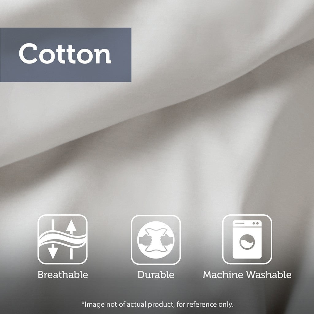 King/Cal King Tufted Cotton Chenille Medallion Duvet Cover Set
