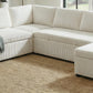 Convertible Sofa Bed - 111" Sectional Sofa with Reversible Chaise