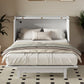 Solid Pine Murphy Bed Chest Cube Cabinet Bed With Charging Station And Large Storage Drawer For Home Office - view 7