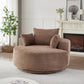 55'' Corduroy Foam Single Swivel Chair