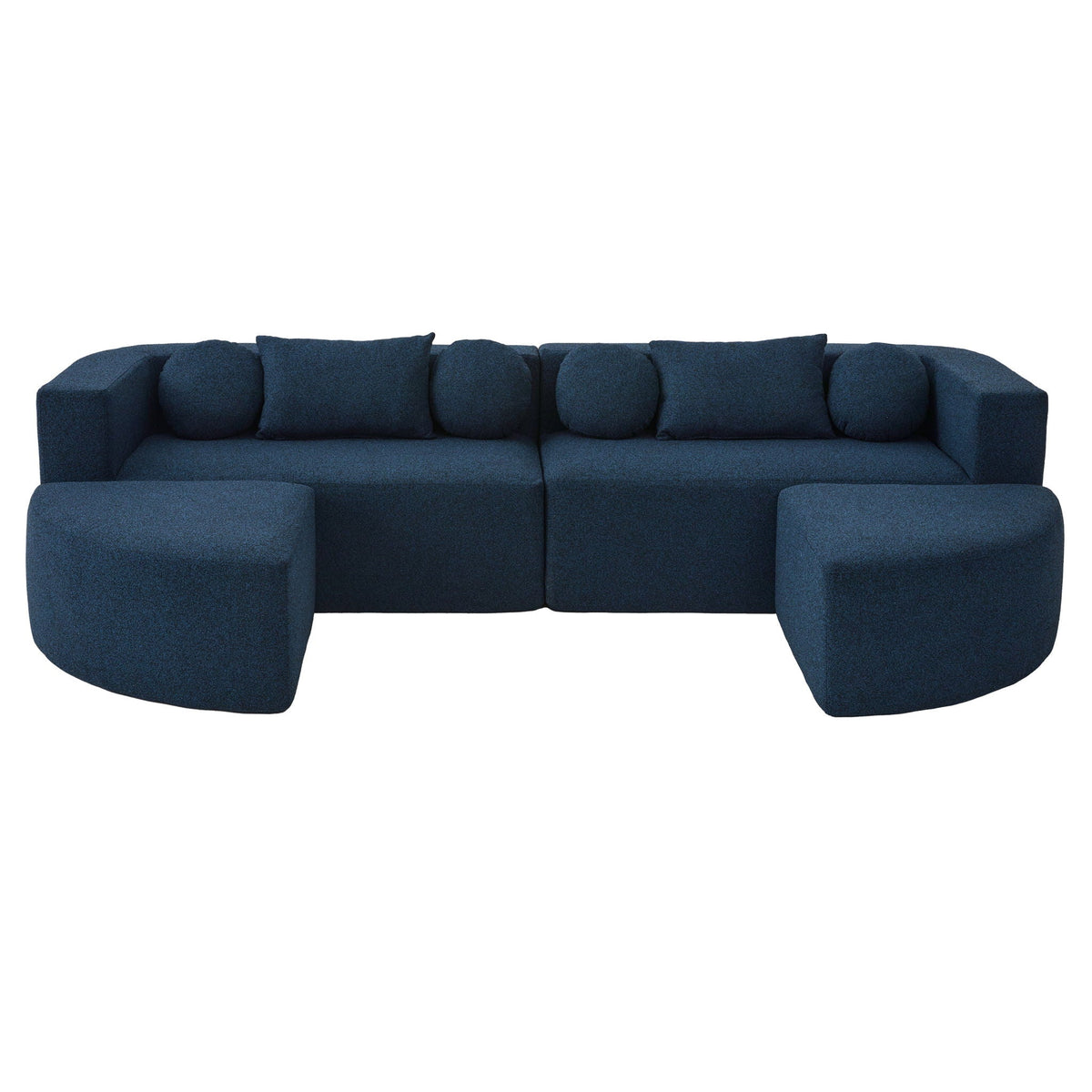 Boneless - Couch Modular Sectional Sofa With Deep Seating And Curved Design - view 3
