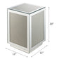 Noralie - 20" Accent Table - Mirrored, Faux Diamonds