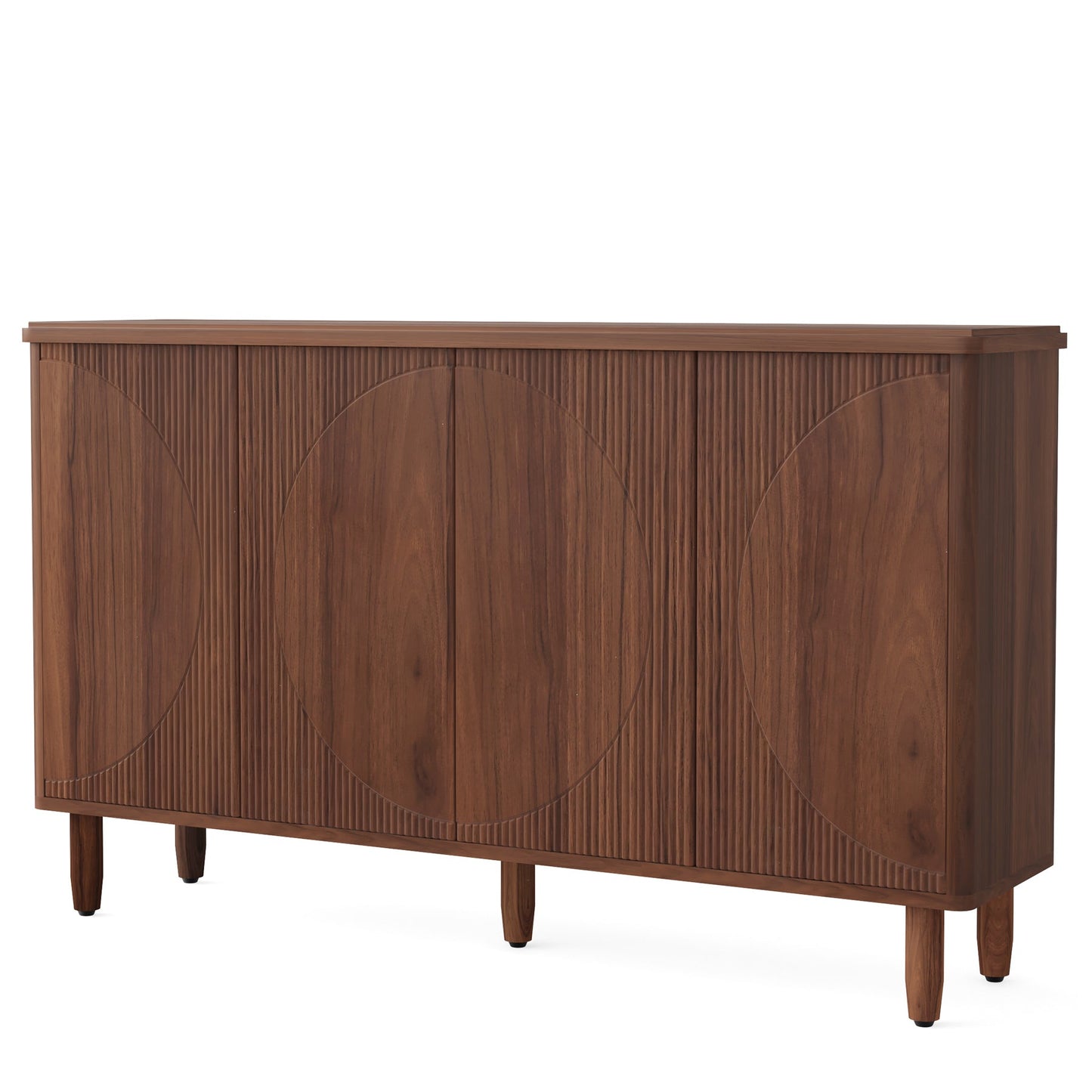59.74" Modern Rustic Buffet Sideboard Cabinet