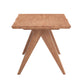 Natural Wood Armchair and Matching Square End Table, 2-Piece Living Room Set