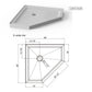 Goodyo Neo-Angle Frameless Shower Door