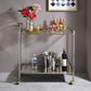 Cirro - Serving Cart - Antique Mirror & Wire Brass
