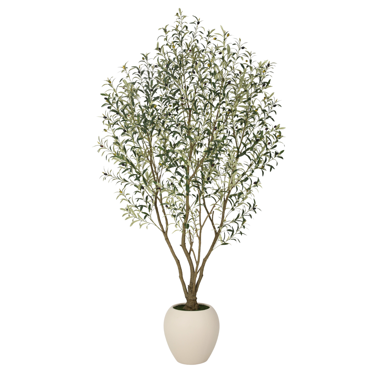 8FT Artificial Olive Tree With Big Decorative Planter