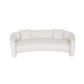 Sylvia 104" Tweed Loveseat in Ivory