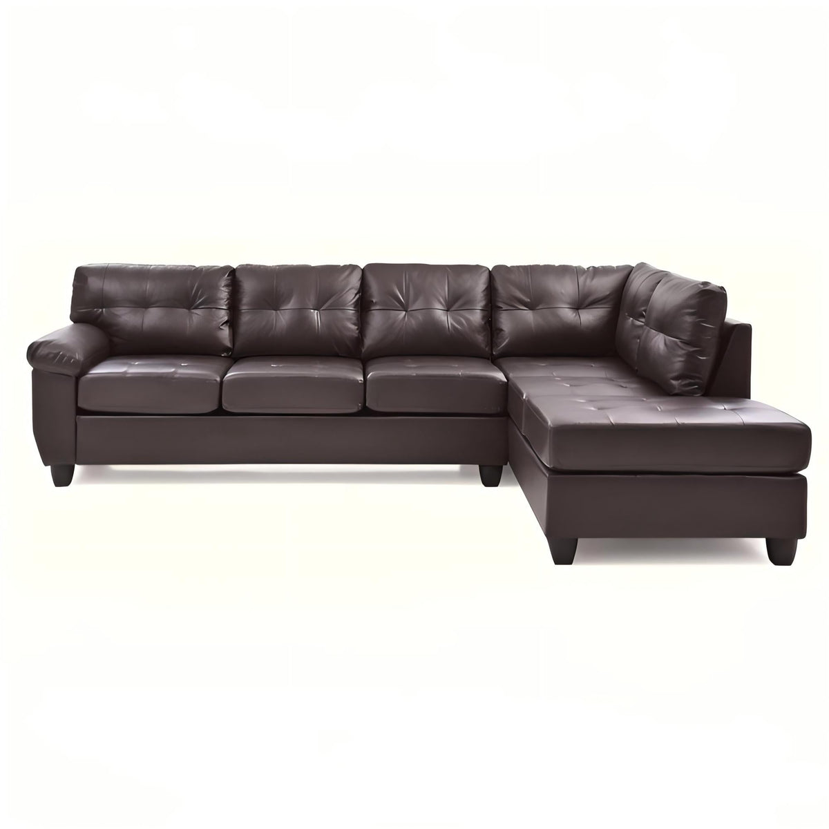 Gallant G905B-SC Sectional Without Ottoman - Cappuccino