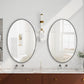 Iron Art Oval Retro Mirror - Antique Effect