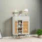 31.49” Mint Green Shoe Cabinet