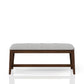 Backless Upholstered Dining Bench Mid-Century Seating