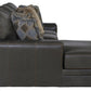 Denali - Italian Leather Match Sectional