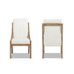 Lennox High-Back Upholstered Reclaimed Pine Wood Dining Chair Set